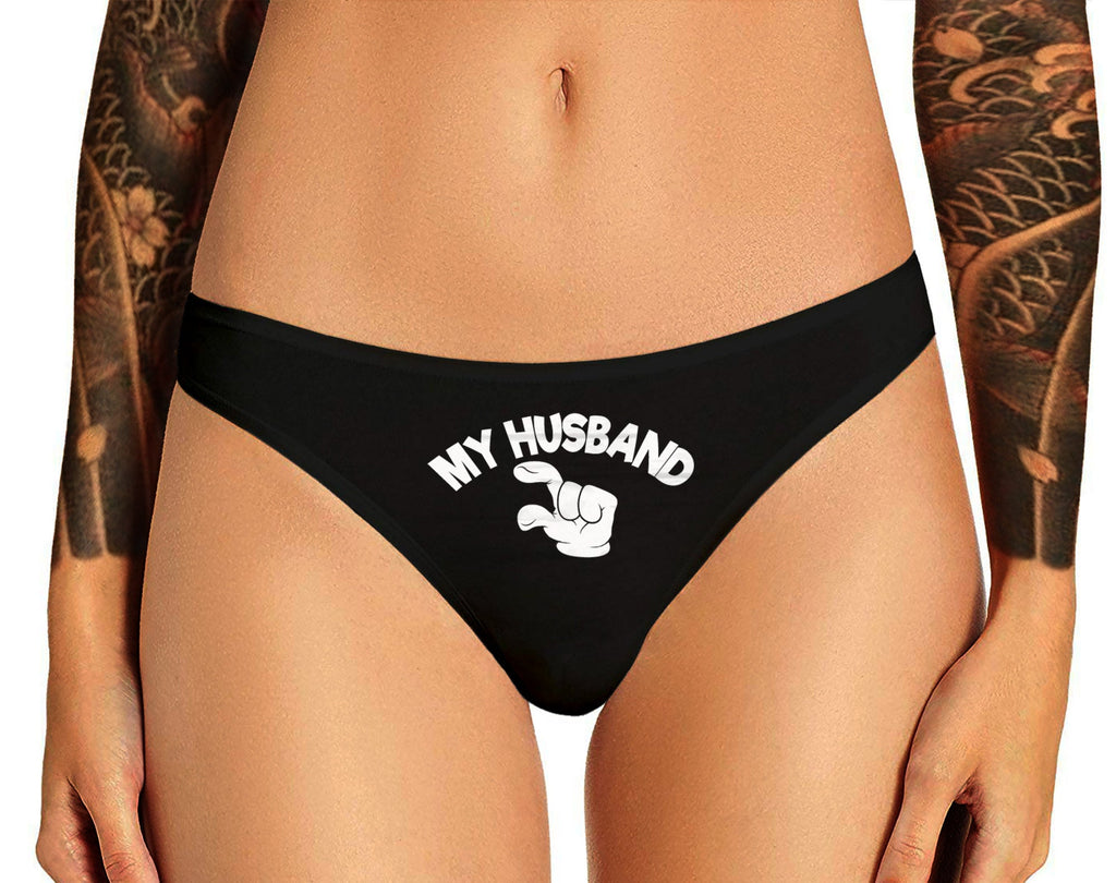 My Husband Small Penis Panties Cuckold Tiny Cuck Hotwife Sexy Bachelorette Party Bridal Gift Hot Wife Womens Panty Thong Lingerie