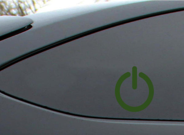 Power Button ON Decal Laptop Sticker Car Decals Yeti Tumbler Appliance ...