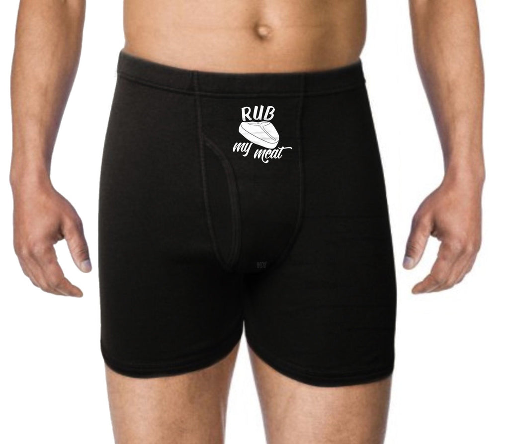 Rub My Meat Funny Mens Underwear Gift For Men Boyfriend Husband Dad Gr –  NYSTASH