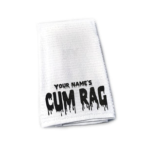Personalized Cum Rag Custom Printed With Your Name After Sex Towel Funny Gag Gift Adult Stocking Stuffer Custom Anniversary Gift